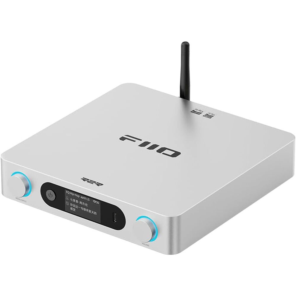 FiiO BR15 Receptor de Audio Bluetooth y DAC R2R de Alta Resolución - 24-Bit, 384 kHz, Dua