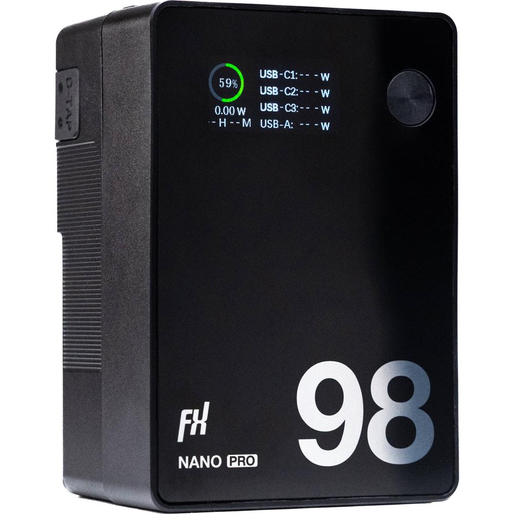 FXLion NANO PRO Batería USB-C 98Wh V-Mount con Pantalla LCD Inteligente