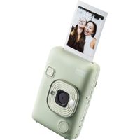 FUJIFILM instax mini LiPlay Cámara Instantánea Híbrida Matcha Green, Lente Fijo 28mm f/