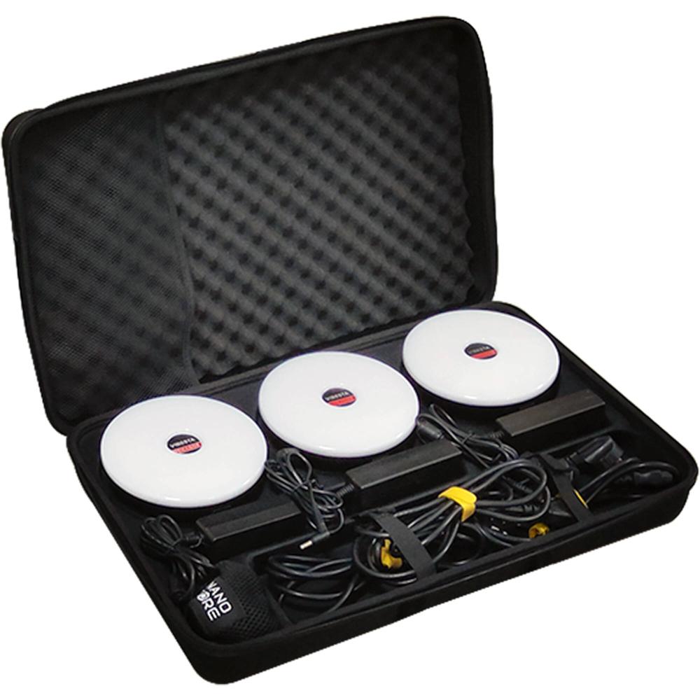 Vibesta Kit de Iluminación Peragos RGBWW Disc 30C - 3 Luces LED Redondas, Temperatura de