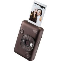 FUJIFILM instax mini LiPlay Cámara Instantánea Híbrida Deep Bronze - Lente Fijo 28mm f/
