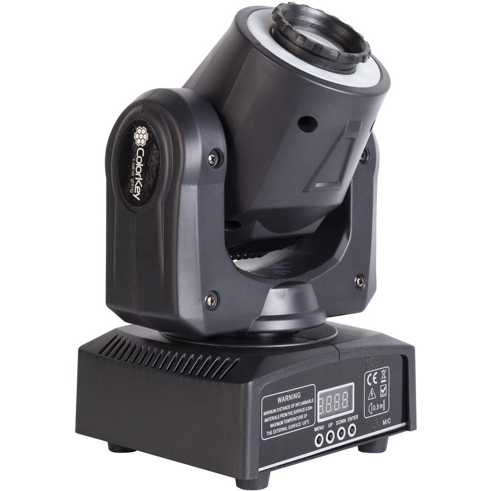 ColorKey Mover Halo Spot Compact RGBW LED Moving Head 40W con 7 Gobos y 7 Colores
