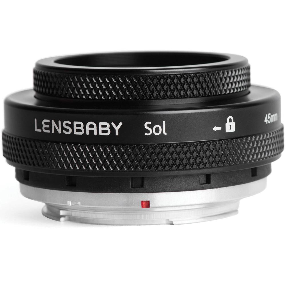 Lensbaby Sol 45mm f/3.5 Lente para Cámaras Sony E - Cuerpo Metálico, Enfoque Manual, Til