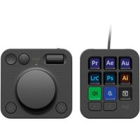 Logitech MX Creative Console Graphite - Consola de Streaming con 9 Botones Personalizables