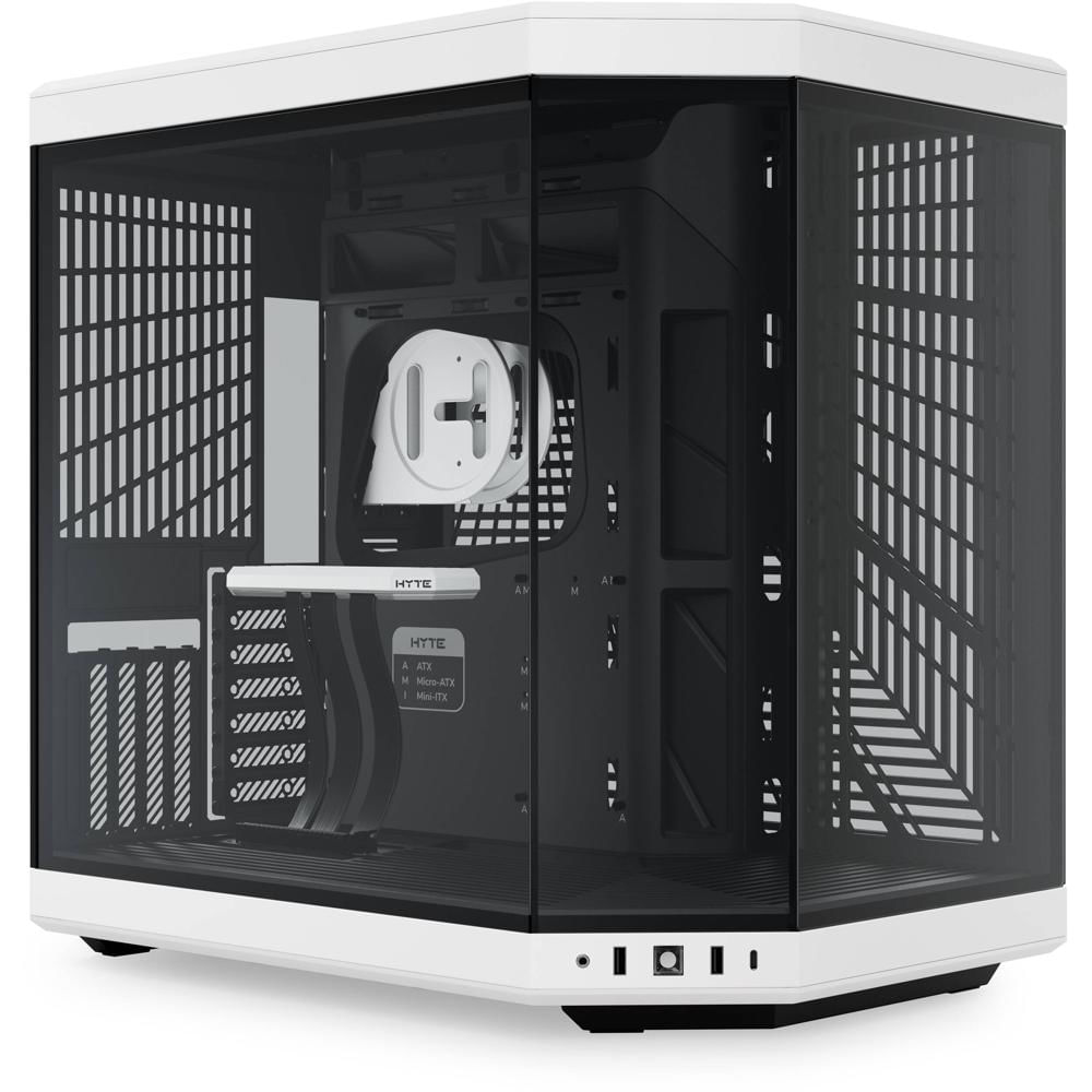 HYTE Y70 Case Mid-Tower Panda - Soporte ATX, E-ATX, M-ATX, M-ITX, Ventilación Mejorada, 4