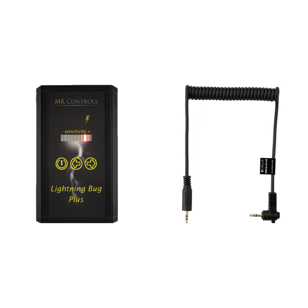 MK Controls Lightning Bug Plus Kit con Cable de Disparo Remoto Vello para Cámaras Canon S