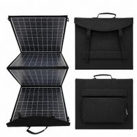 Panel Solar Plegable 100W 18V USB Para Camping Y Emergencia