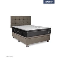 Dormitorio Praktibox Cromopedic 2 Plazas Cuadros Beige Vivid