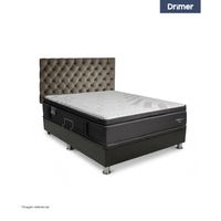 Dormitorio Praktibox Laqueado Cromopedic Queen Capitone Beige Vivid