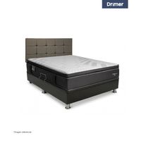 Dormitorio Praktibox Laqueado Cromopedic Queen Cuadros Beige Vivid