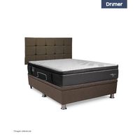 Dormitorio Praktibox Cromopedic Queen Cuadros Marron