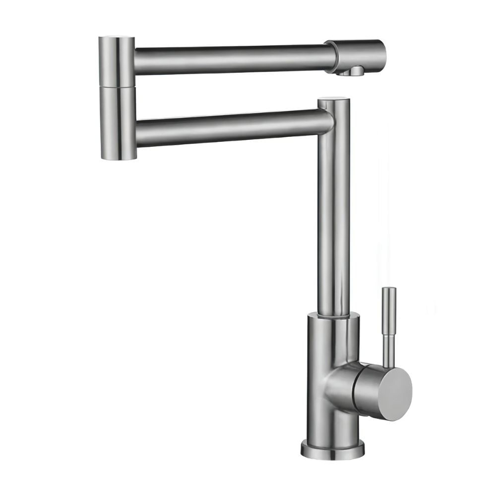 Grifería Eco Monocomando Pico Retractil Mueble Inoxidable Trebol
