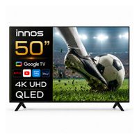 Televisor Smart TV Innos 50 pulgadas 4K UHD QLED Google TV - 2GB RAM 64GB ROM