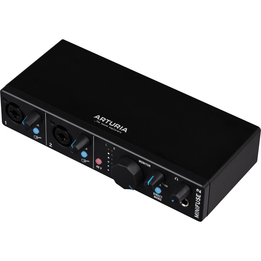Arturia MiniFuse 2 Interfaz de Audio/MIDI Portátil 2x2 USB Type-C con 2 Preamplificadores