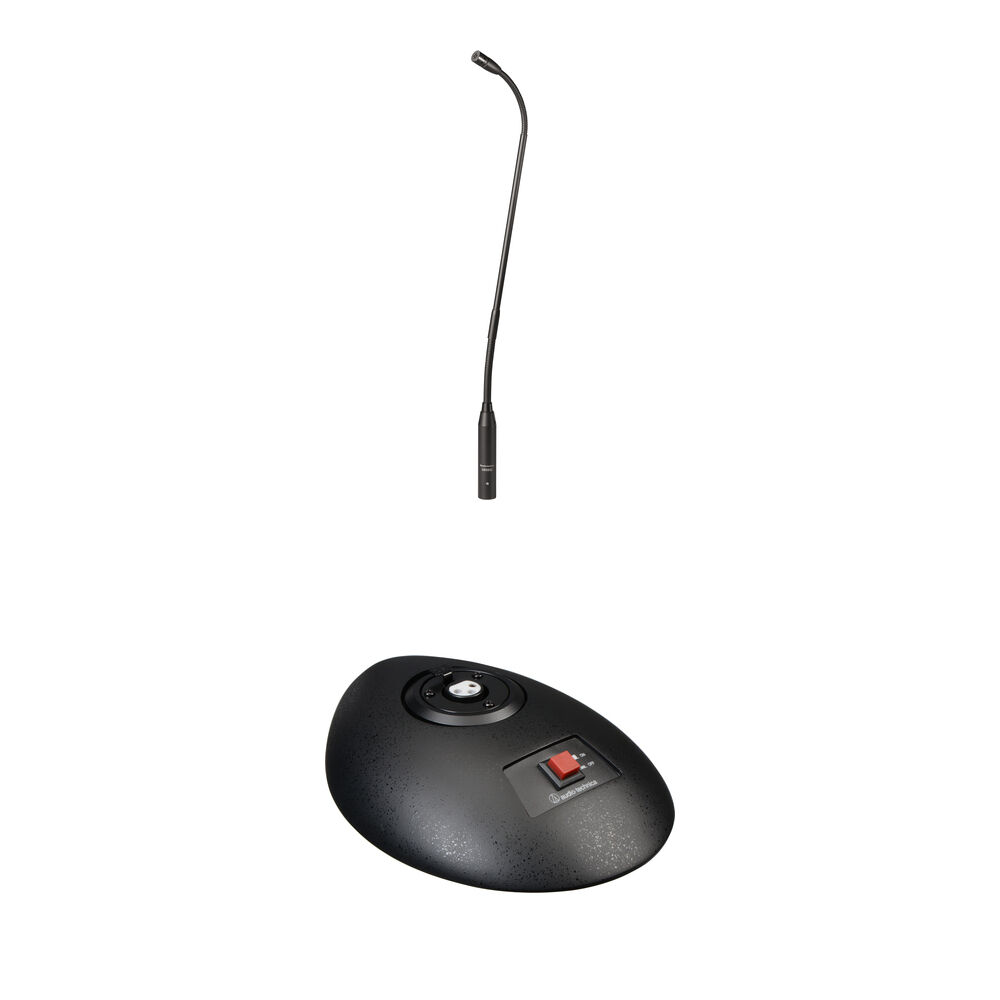 Audio-Technica Micrófono Gooseneck U859QL con Soporte de Escritorio AT8615RS, Patrón Car