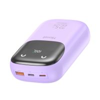 Miccell Power Bank 20000mAh Alta Capacidad con Cable Integrado y Carga Rápida PD