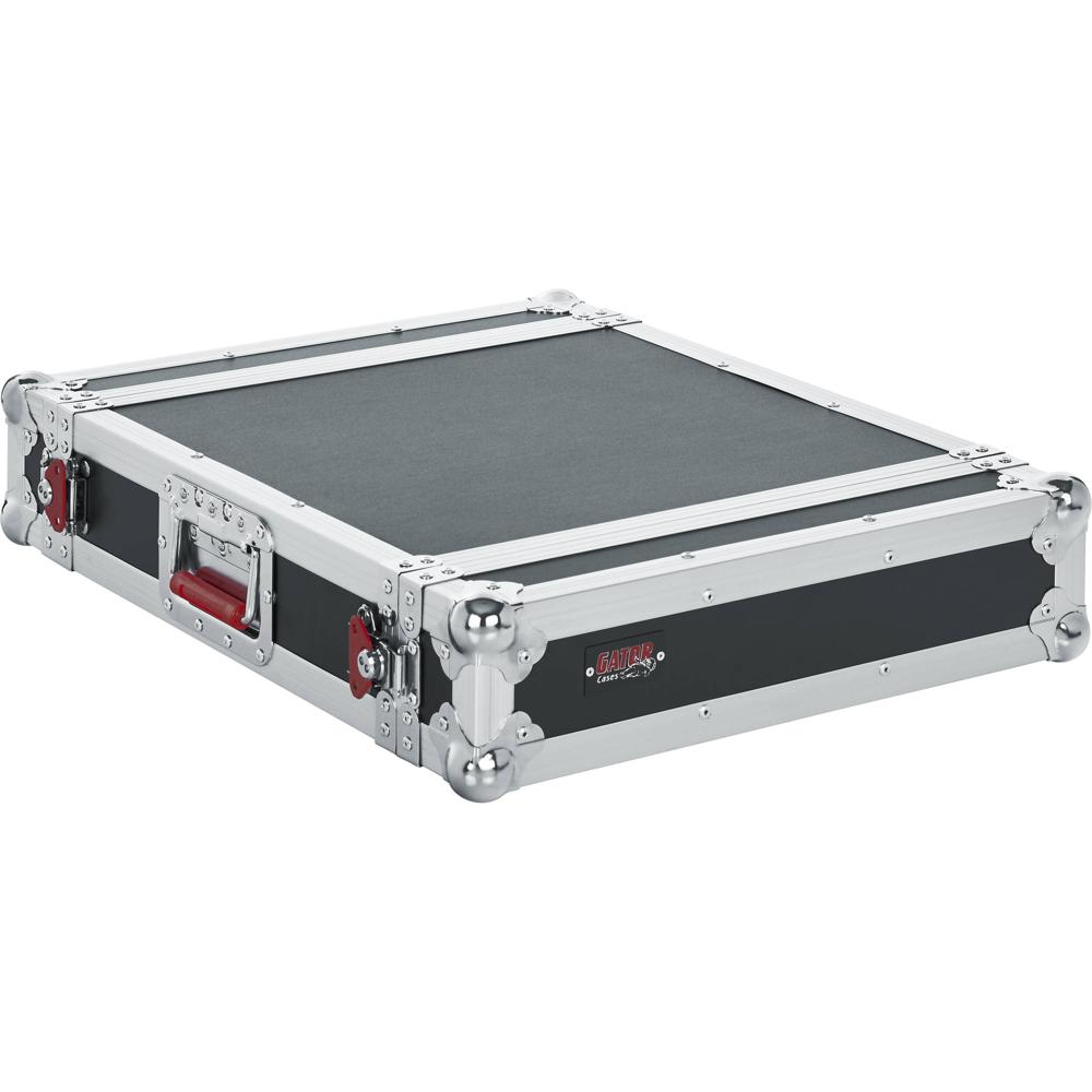 Gator Rack Case G-Tour 2 RU Plywood 9mm con Manijas Rebatibles y Cierres de Twist