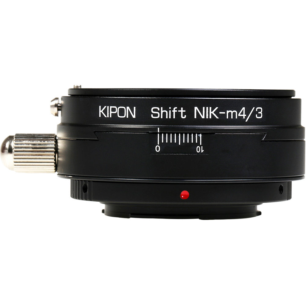 KIPON Adaptador de Montura de Lente Shift para Nikon F a Micro Cuatro Tercios - Aluminio y
