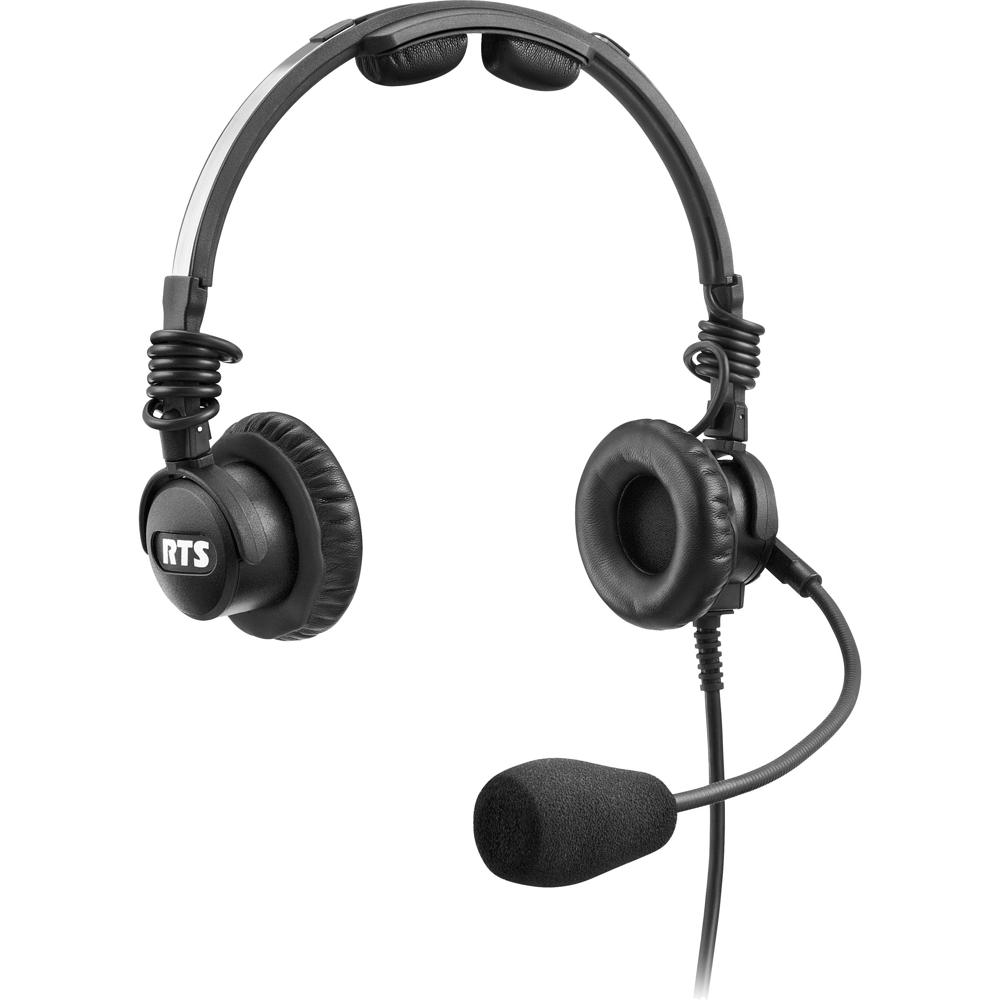 RTS LH-302 Auricular Doble Cara Ligero con Micrófono Dinámico y Conector XLR de 4 Pines