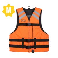 Chaleco Salvavidas Aqua Vest con Silbato y Cintas Reflectivas M