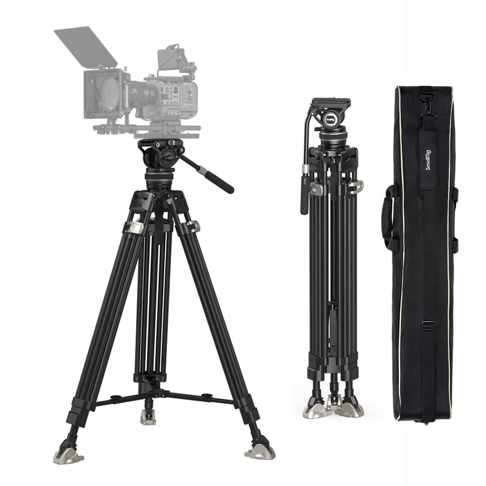 Tripode Fibra Carbono SmallRig Cabezal Fluido 10Kg
