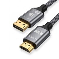 Cable Convertidor DisplayPort a HDMI 8K Ultra HD Trenzado 2 Metros