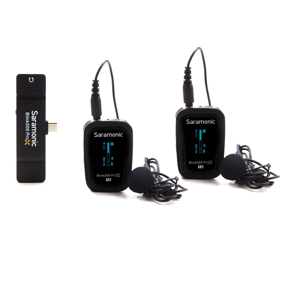 Saramonic Blink 500 ProX B6 Sistema de Micrófono Lavalier Inalámbrico Digital de Dos Per
