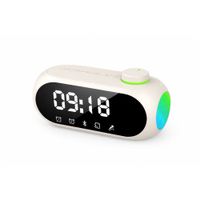 Reloj Despertador Digital Bluetooth Pantalla LED Grande Adorno Hogar
