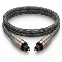 Cable de Audio Óptico Digital Toslink Premium Trenzado 2 Metros