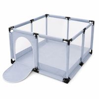 Corral Jaula Infantil 126x126 cm Iron PP Moderna Amplia Seguridad Juegos Bebes Hogar AJ351907