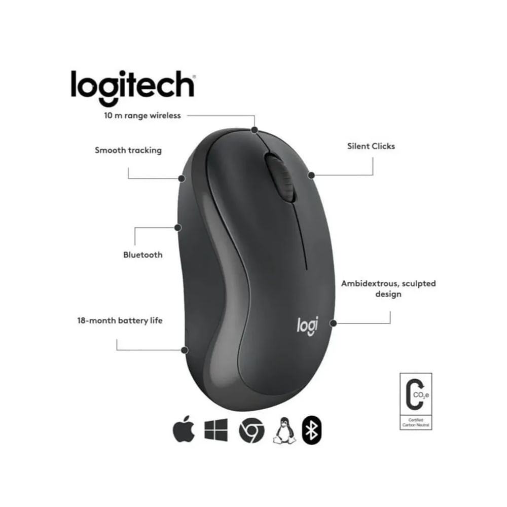 Mouse Inalámbrico Logitech M240 Silent grt