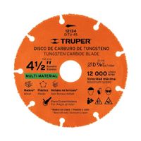 Disco 4-1 2pulg multimaterial de carburo de tungsteno TRUPER - 12134