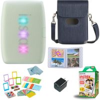IMPRESORA FUJIFILM INSTAX MINI LINK 3 + PELÍCULA MINI 20HJ + USB + BOLSO SET 6PZS | VERDE SALVIA