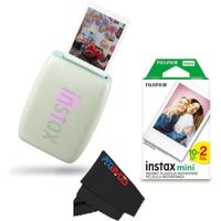 IMPRESORA FUJIFILM INSTAX MINI LINK 3 + PELÍCULA MINI 20HJ + PAÑO SET 3PZS | VERDE SALVIA