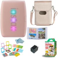 IMPRESORA FUJIFILM INSTAX MINI LINK 3 + PELÍCULA MINI 20HJ + USB + BOLSO SET 6PZS | ROSA