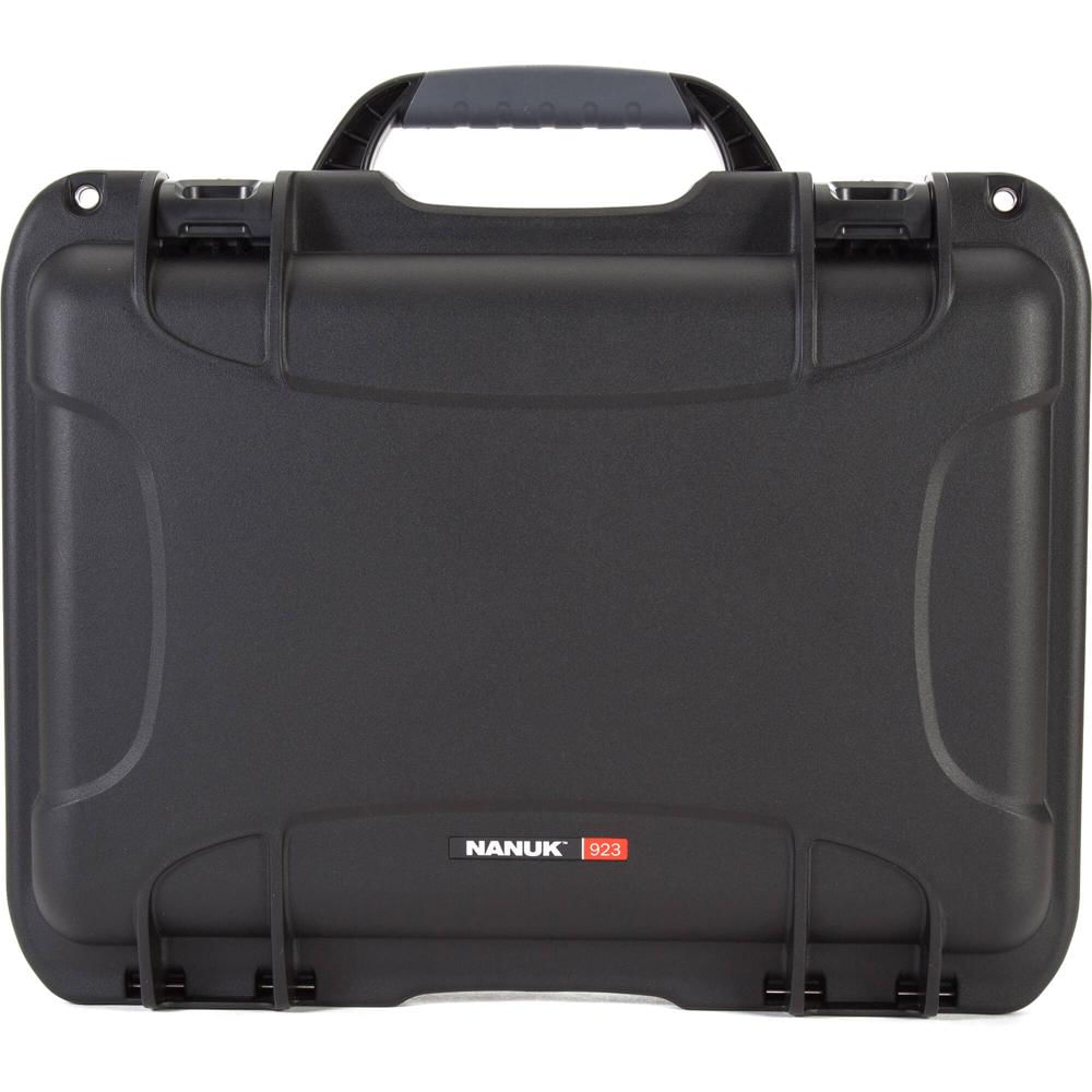Nanuk 923 Hard Case Negra 16.7L - Resistente al Agua y Golpes, 2 Latches PowerClaw, Acepta