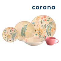 Juego de Vajillas 20 Piezas Corona Arabella con Diseño Floral