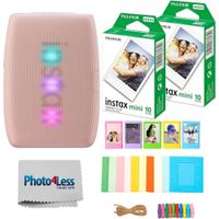 IMPRESORA FUJIFILM INSTAX MINI LINK 3 + PELÍCULA MINI 20HJ + MARCOS SET 4PZS | ROSA