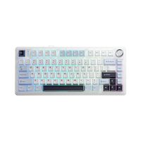 Teclado Gamer Aula F75 RGB Cableado Inglés Blue-White-Dark Purple Pink Switch