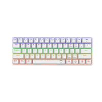 Teclado Gamer T-Dagger Arena Lite Rainbow Español Red Switch Blanco