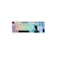 Teclado Gamer Aula F99 Cableado Español Blue-White-Dark Purple-Grey Wood V3 Switch