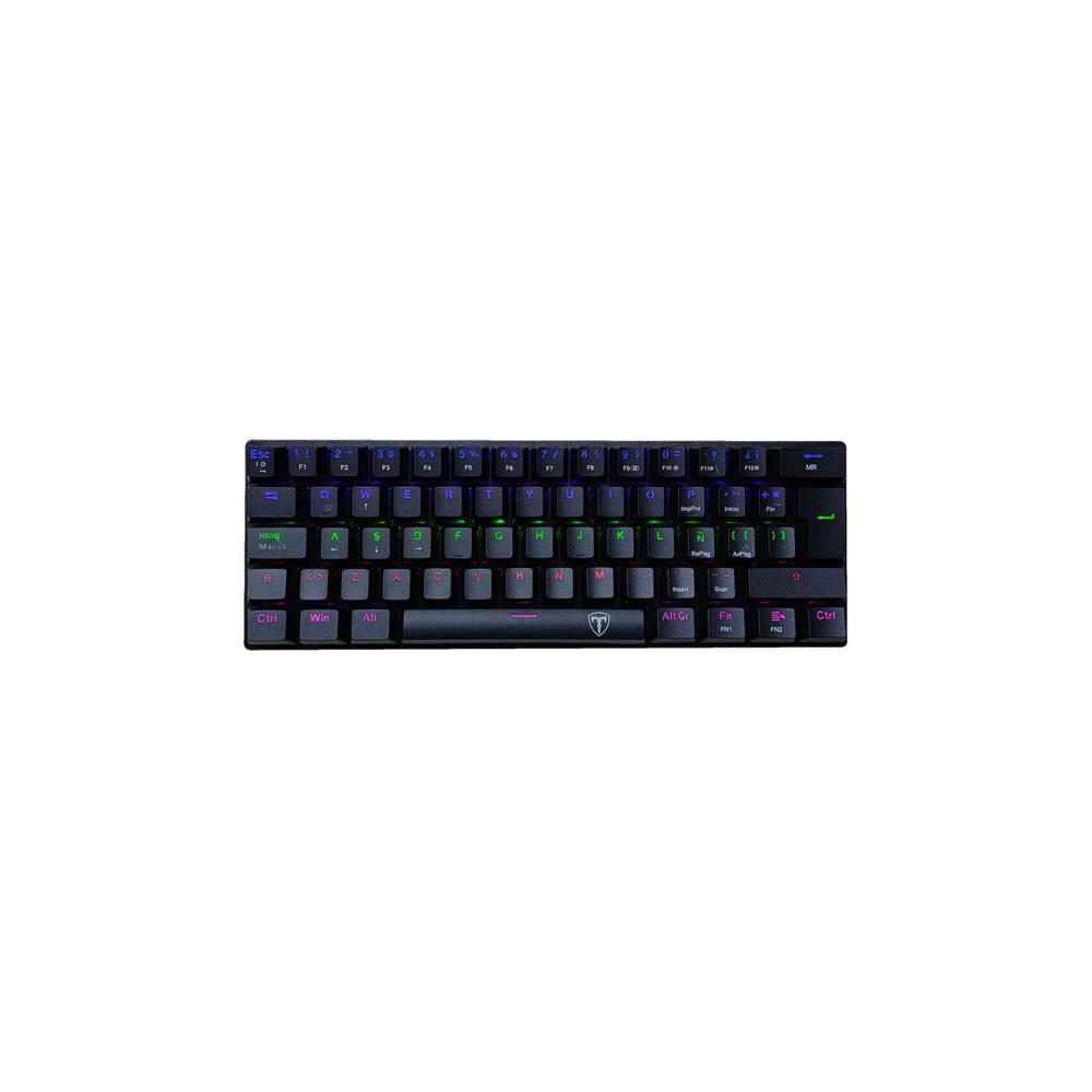 Teclado Gamer T-Dagger Arena Lite Rainbow Español Red Switch Negro