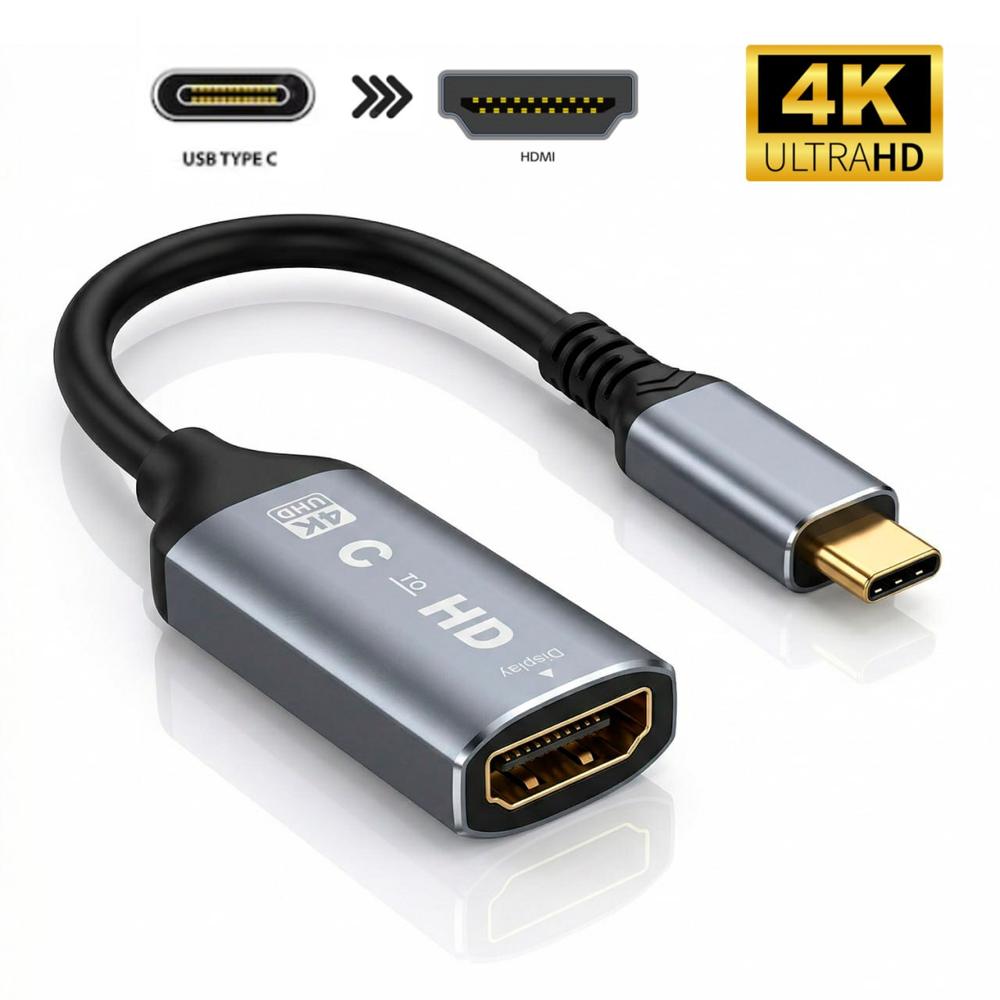 Adaptador Convertidor USB Tipo-C a HDMI 4K Ultra HD 20 cm