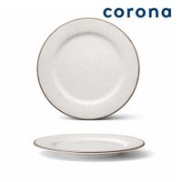 Plato Grande 31.6cm Corona Artisan Beige 6 Pzs