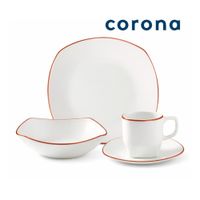 Juego de Vajillas 16 Piezas Corona Zurich para Mesa Diaria