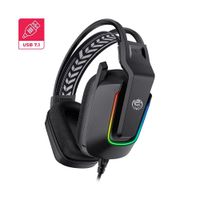 AUDIFONOS GAMER RGB 7.1 USB BOTON MUTE CYBERTEL ELEMENT