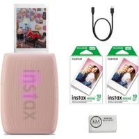 IMPRESORA FUJIFILM INSTAX MINI LINK 3 STARTER KIT SET 3PZS | ROSA