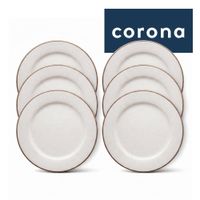 Plato Tendido 31 . 6cm Artisan Beige Corona 6 Pzs