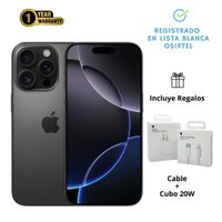 IPhone 16 Pro Max 256gb Black Titanium  Condición OPEN BOX A3084 - Batería 100