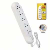 Supresor de pico 5 tomas 10Amp con switch ON OFF 3mts OPALUX OP-305